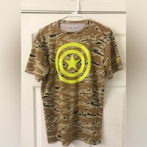 UA Caption America Heat Gear Compression Shirt